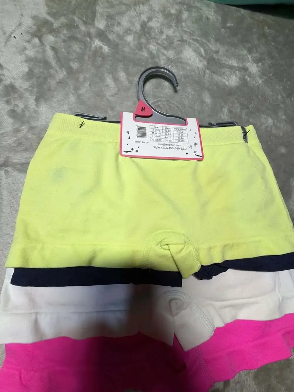 Totally Tween 4-Pack Seamless Boyshort Panties